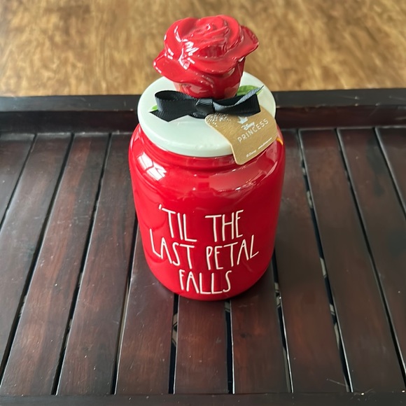 Rae Dunn Disney Princess ‘Til the last petal falls jar - Picture 1 of 3